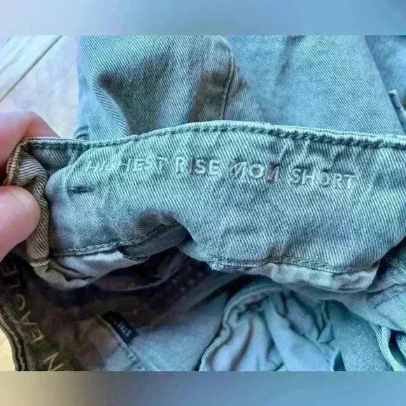 American Eagle Waist Tie Mom Shorts Size 6 - Picture 3 of 6